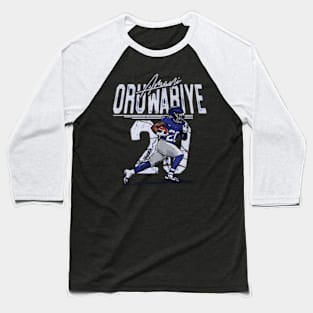 Ai Oruwariye New York G Player Baseball T-Shirt